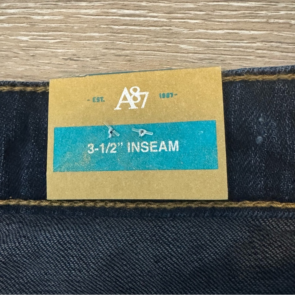 Aeropostale Women's Size 9/10 Midi Blue Jean Short Shorts 3 1/2” Inseam NWT - Picture 5 of 8